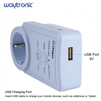 EU Plug GSM Power Off Power Failure Alarm SMS Remote Control Power Socket Switch with Phone Alert Temperature Query Function