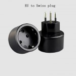 Universal Travel Adapter Europ EU to Swiss plug Power Adapter EU to Swiss Switzerland Plug Adaptor 10A 250V Swiss 3 pin Plug