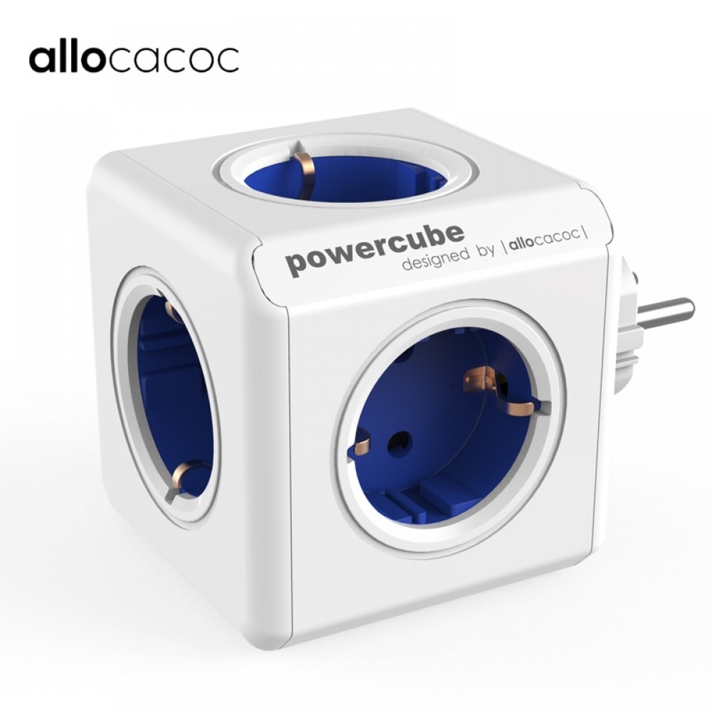 Allocacoc smart EU plug power strip box powercube USB 5 outlets adapter multi socket Extension electric surge protector home use