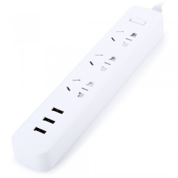 Original XiaoMi 3 Mi Smart Plug Adaptation Power Strip With 3 3 USB Extension Standard Plug 1/2A 3 Sockets For Phone Tablet PC