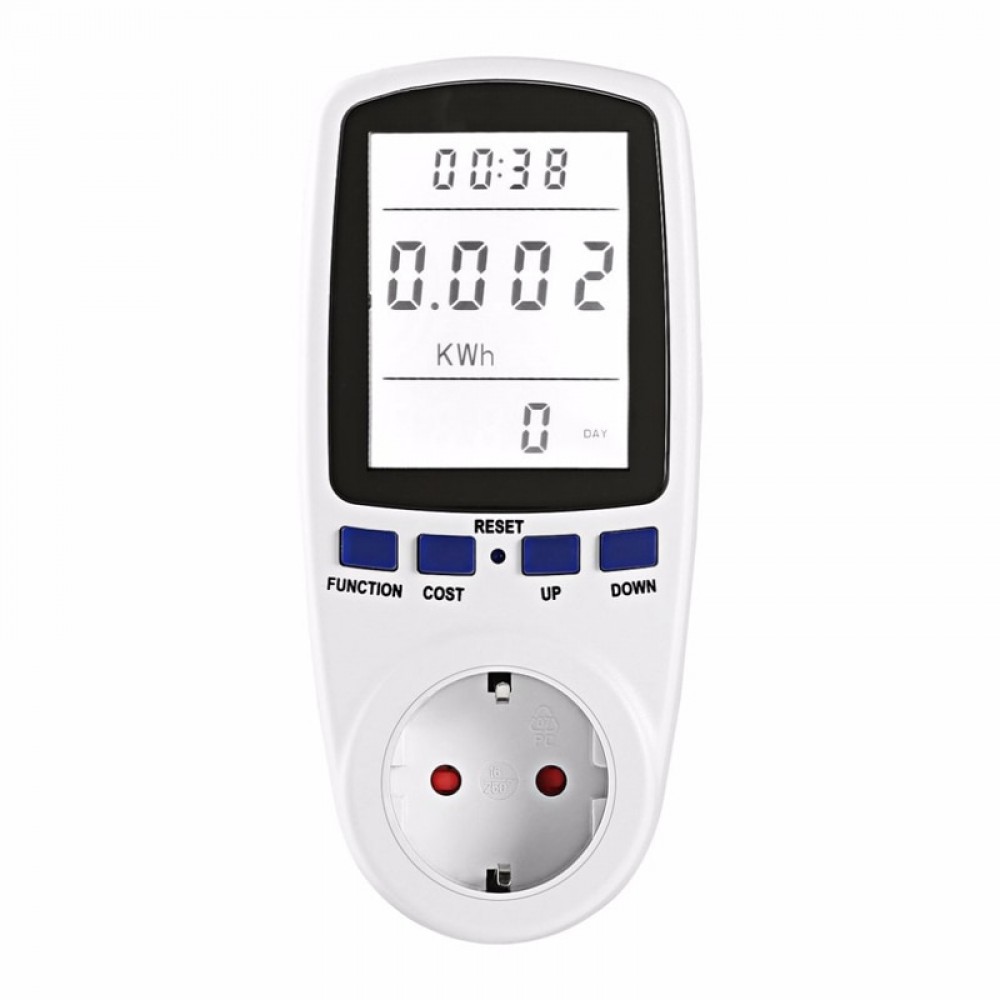 New EU/UK/US Plug Smart Socket LCD Display Wall Socket Smart Plug Electric Monitor Analyzer Power Meter Energy Meter