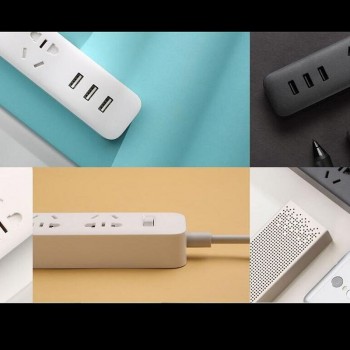 100% Original XiaoMi Fast Charging 2.1A USB 3 USB Port standard EU AU Socket Plug Smart Power Socket Portable Strip Plug Adapter