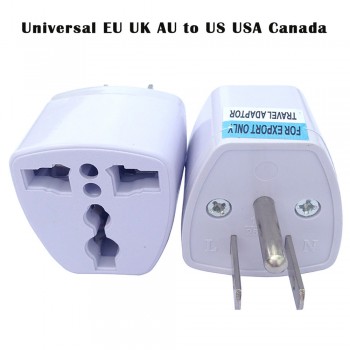 Universal EU UK AU to US USA 3-Pins USA Plug Canada AC Travel Power Plug Adapter Converter    9.21