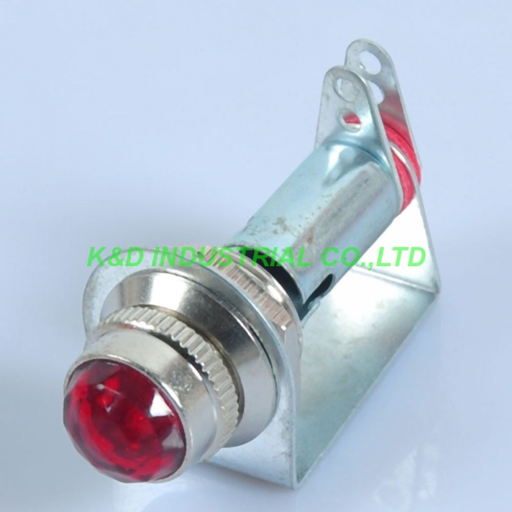 2pcs Chassis Mount Fender Pilot Light Indicator for Guitar Tube Amp Bracket Red