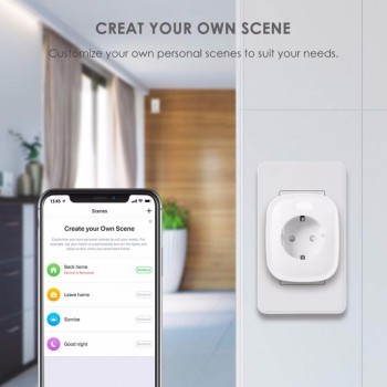 Hyleton wifi plug EU Power Plug Wifi Smart socket  Monitor Energy Consumption Mobile APP Remote Control for smart home