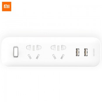 Original Xiaomi Mijia Electrical Socket Converter 2 USB Fast Charging Portable Travel Adapter Household Mi Wall Plug Extension