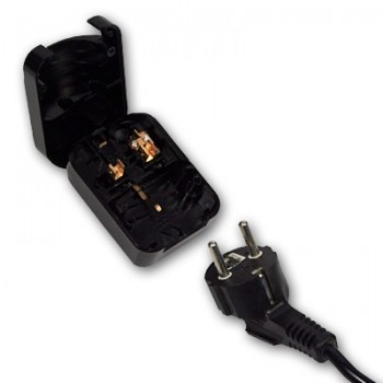 13A 2Pin Germany to 3Pin England Adapter 2pcs Free Shipping ST-6, AC Power Adapter,Travel Power Connector Plug
