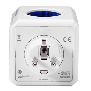 Allocacoc smart home use plug powercube electric USB outlet EU plug power strip multi extension socket adapter travel adapter