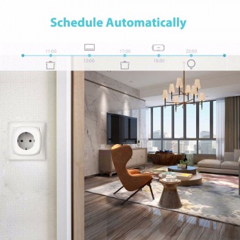TANGGOOD WiFi Smart Plug Socket Optional Energy Monitor Work with Alexa amp; Google Assistant App Remote Control for Smart Home