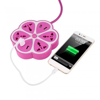 4 USB Multifunctional Lemon Plug Strip Universal Smart Charging Socket With 1.8m Cable Power Line Useful Household Gadget