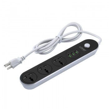 Universal Electric Socket EU UK US Type Extension Smart Charger 3 USB Adapter 3.1A 2.1A 2A 1A Charging For Xiaomi 5S 6S Huawei