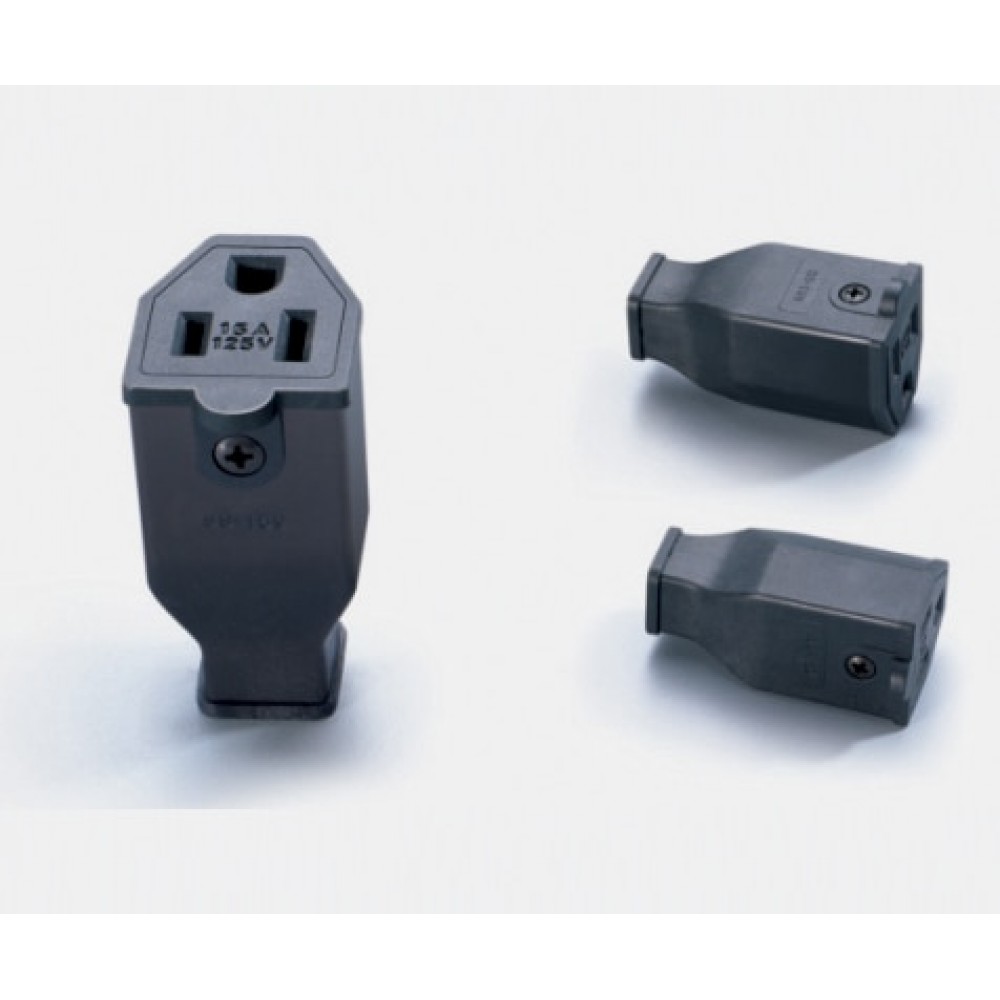 Wholesale Black America 3 pins Elcectrical AC 125V 15A US Power cord cable online female power socket