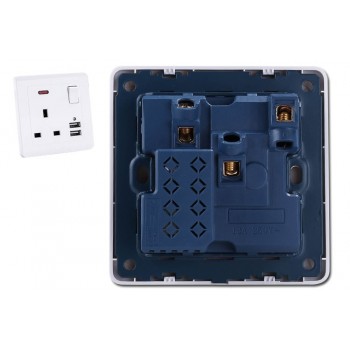 Youngable 5V 2A Electric USB Wall Charger Adapter UK Plug USB Wall Socket Power Charging Switch Outlet Plug USB Power Socket