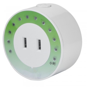 VBESTLIFE 12 Hour Mini Timer Socket Mechanical Program Timer Switch Socket Wall Outlet Energy Saveing 220V US Plug