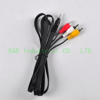 1PC 3.5mm Male to 3 RCA Adapter Jack Male Cable Stereo Audio Video AV Cord