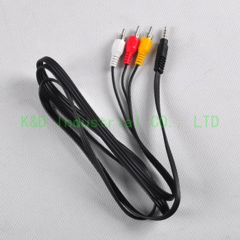 1PC 3.5mm Male to 3 RCA Adapter Jack Male Cable Stereo Audio Video AV Cord