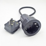 European German Standard to China Plug Socket Conversion China to EU Plug Household Appliances Power Adapter Cable Conversion