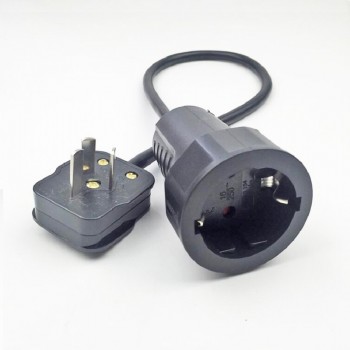 European German Standard to China Plug Socket Conversion China to EU Plug Household Appliances Power Adapter Cable Conversion