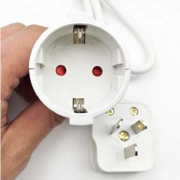 European German Standard to China Plug Socket Conversion China to EU Plug Household Appliances Power Adapter Cable Conversion