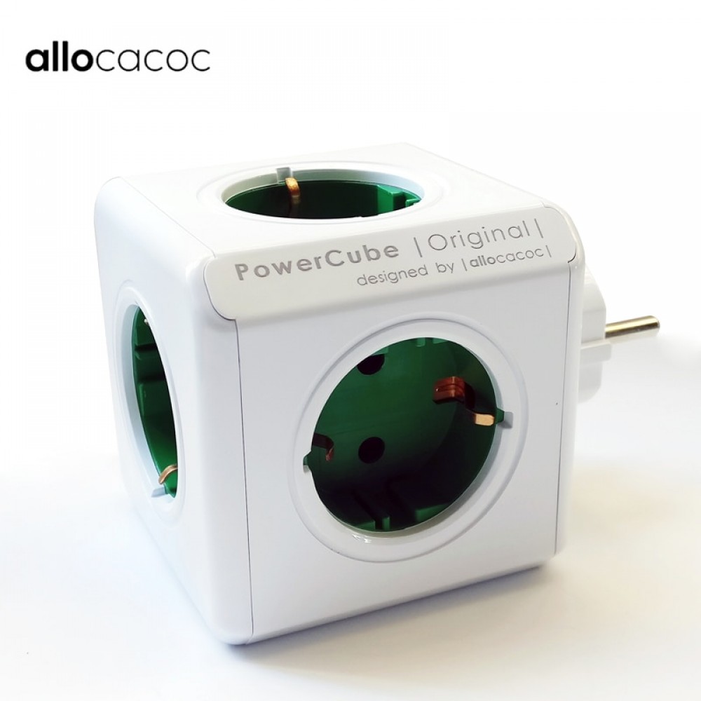 Allocacoc smart home use 5 outlets EU plug electric charger power strip powercube multi extension plug smart socket Dock travel
