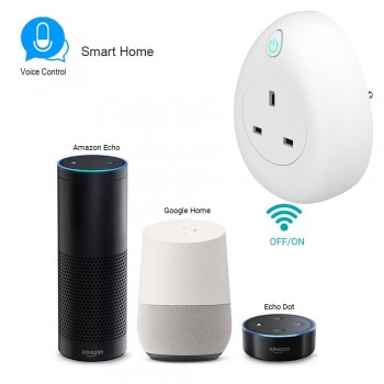 Smart UK Plug wifi timer switch Sockets 13A Power Energy Monitoring With USB charger Voice Control With Alexa Echo Google Home