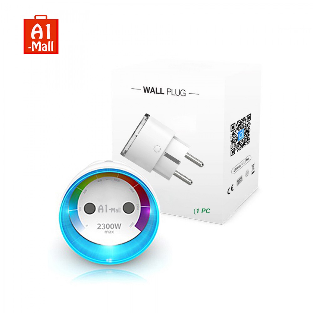 Wifi Smart Socket EU Plug Metering Version 2300W 10A Energy Monitoring Outlet Timer Switch Voice Control Work with Alexa Google