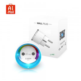 Wifi Smart Socket EU Plug Metering Version 2300W 10A Energy Monitoring Outlet Timer Switch Voice Control Work with Alexa Google