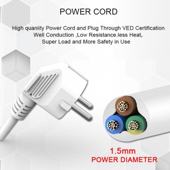 Power Strip 3/4/5/6 EU Plug Sockets Outlet AC Power Charger Wall Socket Plug Lead Strip Adapter with Extension Cable1.5m