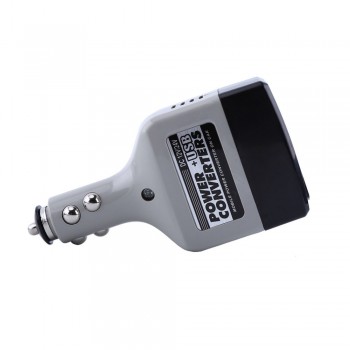 Car Power Inverter Adapter 12v/24v to 220V Auto Car DC to AC Power Converter Adapter with USB Charging Port