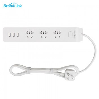 2017 Broadlink Smart Power Socket Plug MP2,WiFi Remote conntrol 3 Outlet Socket with 2.1A USB for Smart Home Automation System