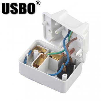 White copper 250v 10/6A EU universal adaptor socket Portable outlet extend converter plug socket with on off light switch