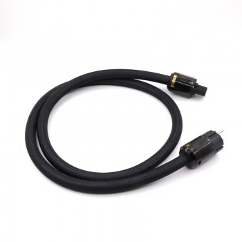 Pure copper power wire cable EU/US/AU/UK rhodium /Gold plated  power Plugs Diy hifi power cable for audiophile amplifier