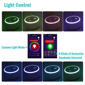 Smart Plug WiFi Control Socket UK US EU Outlet 10A RGB LED Light timer Switch Socket Voice Control work with Alexa Google IFTTT