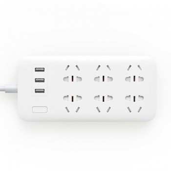 Original Xiaomi Mi Power Strip 6 Outlet with 3 USB Extension Socket 2A Fast Charging USB Power Plug Charger Socket