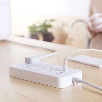 Original Xiaomi Mi Power Strip 6 Outlet with 3 USB Extension Socket 2A Fast Charging USB Power Plug Charger Socket