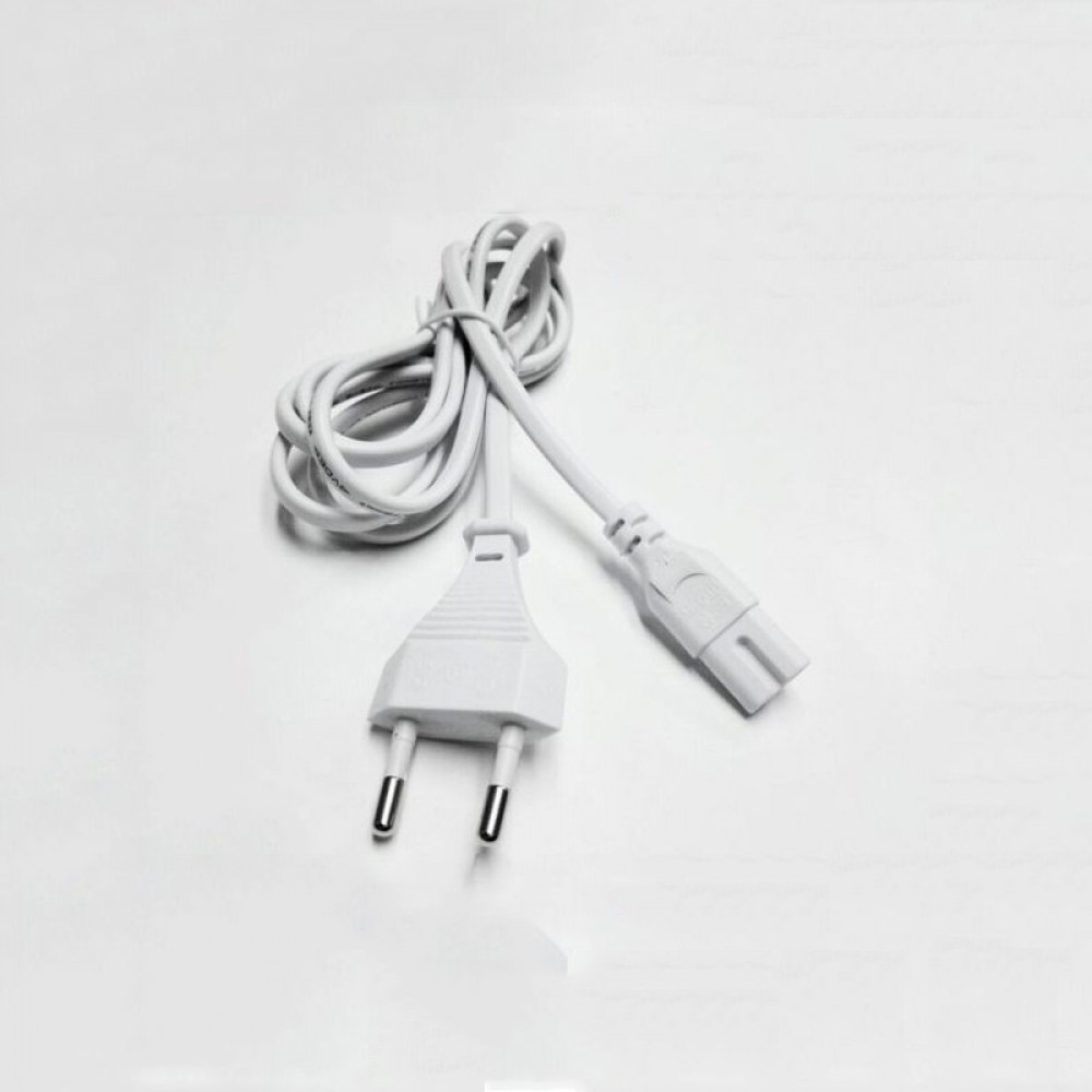 5Pcs White EU 2-Prong VDE plug power line Laptop AC Adapter Power Cord Cable Lead 2 Pin 1.5m 2x0.75 m2