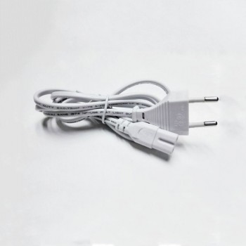 5Pcs White EU 2-Prong VDE plug power line Laptop AC Adapter Power Cord Cable Lead 2 Pin 1.5m 2x0.75 m2