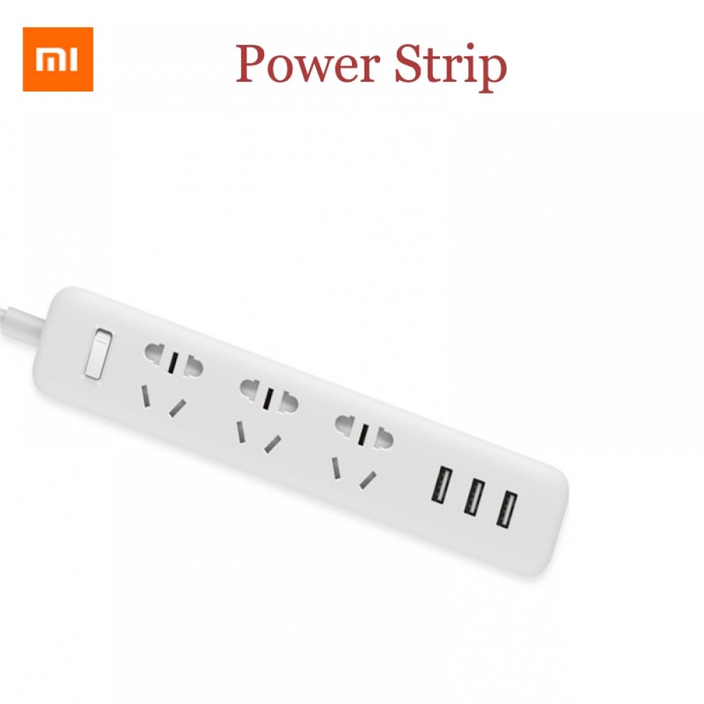 Original Xiaomi Power Strip Outlet Quick Charging 3 USB 3 Standard Adapter Patch Board Lenght Multifunctional patchboard