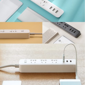 Original Xiaomi Power Strip Outlet Quick Charging 3 USB 3 Standard Adapter Patch Board Lenght Multifunctional patchboard