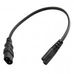 2PCS IEC 320 2-Pin C7 Female To C8 Male Figure 8 Power Adapter 0.3M Cord IEC320 C8 Plug to C7 Receptacle Power Cord 2*0.75mm2