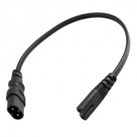 2PCS IEC 320 2-Pin C7 Female To C8 Male Figure 8 Power Adapter 0.3M Cord IEC320 C8 Plug to C7 Receptacle Power Cord 2*0.75mm2