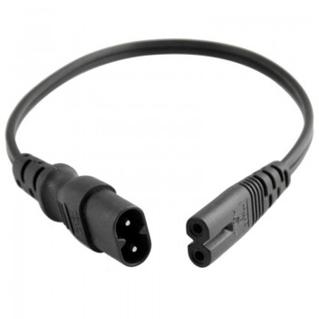 2PCS IEC 320 2-Pin C7 Female To C8 Male Figure 8 Power Adapter 0.3M Cord IEC320 C8 Plug to C7 Receptacle Power Cord 2*0.75mm2