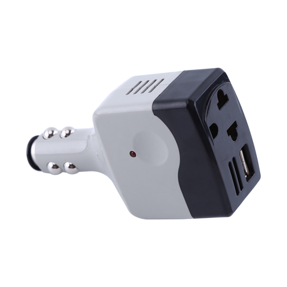 New Car Power Inverter Adapter 12v/24v to 220V Auto Car DC to AC Power Converter Adapter with USB Charging Port