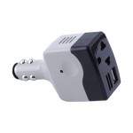 New Car Power Inverter Adapter 12v/24v to 220V Auto Car DC to AC Power Converter Adapter with USB Charging Port