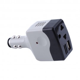 New Car Power Inverter Adapter 12v/24v to 220V Auto Car DC to AC Power Converter Adapter with USB Charging Port