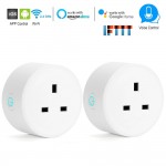 Smart UK Plug Wifi Control Socket Voice Control Works with Alexa  Google Control Your Devices Timer Function Smart Switch Outlet