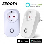 Wifi Smart Power Plug Socket Adapter Electric Outlet App Time Voice Control Work with Amazon Alexa Echo,Google Home Mini-2PACK