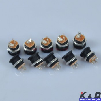10pcs Effect Pedal DC Power Supply Jack Socket 2.1mm Screw Nut High Quality DIY