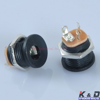 10pcs Effect Pedal DC Power Supply Jack Socket 2.1mm Screw Nut High Quality DIY