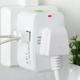 International Plug Adapter 2 USB Port World Travel AC Power Charger Adaptor with AU US UK EU Converter Plug Hot